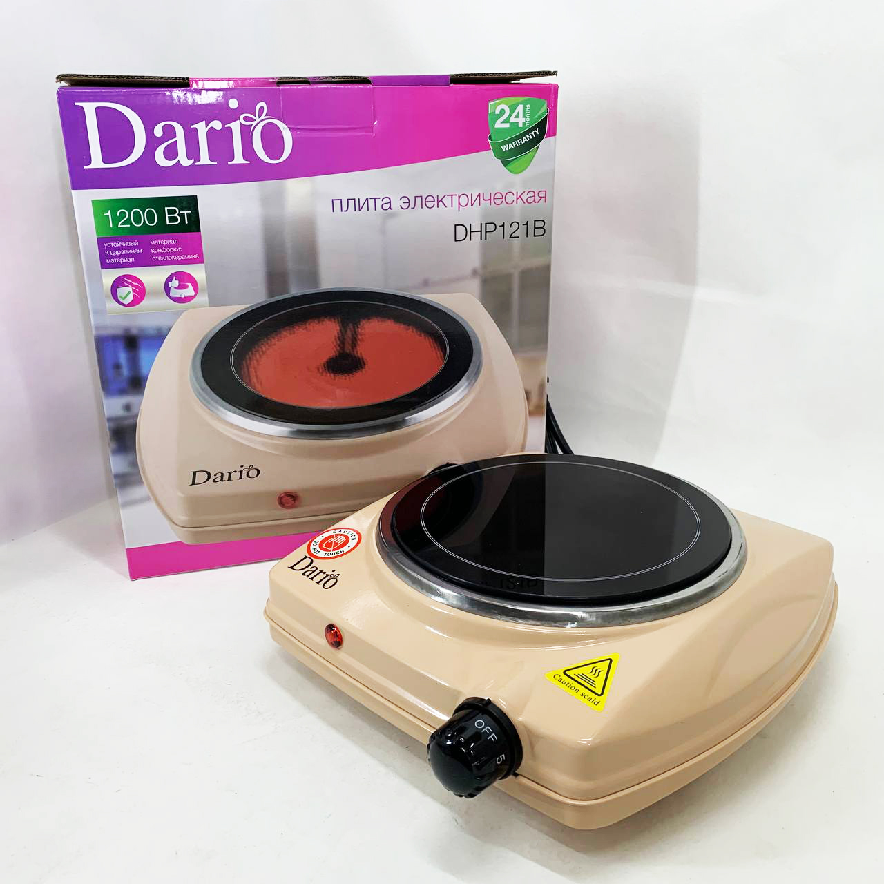 Настільна плита електрична DARIO DHP121B