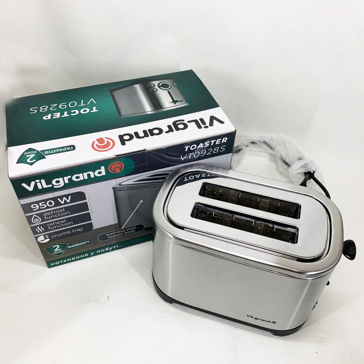 Тостер ViLgrand VT0928S. Гарантія 12 місяців - Зображення 5