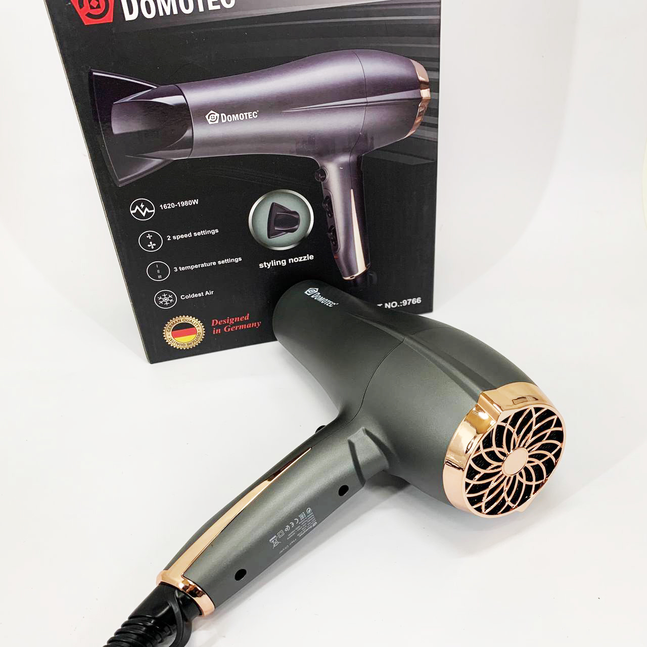 Професійний фен для волосся Domotec MS-409B 1980 Вт - Зображення 3