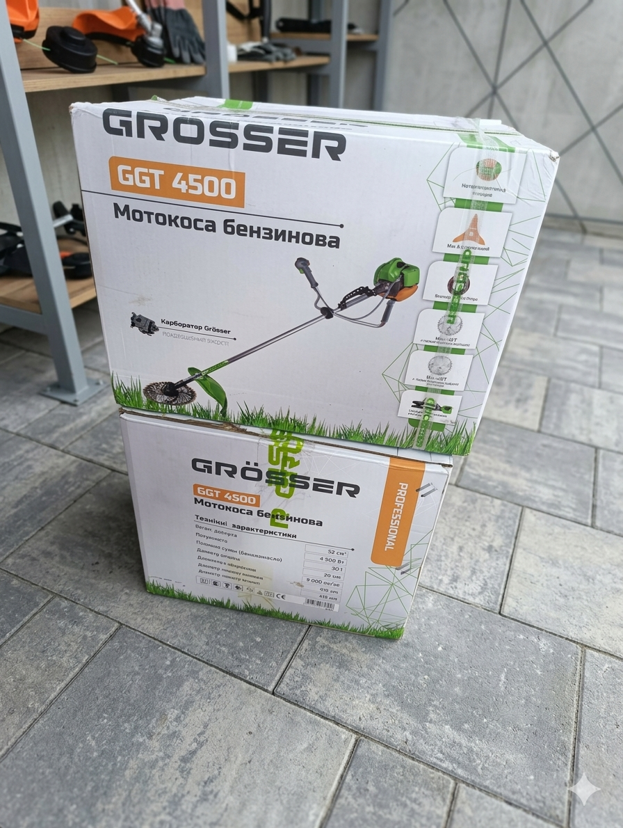 Бензокоса GRÖSSER GGT 4500 — це потужний садовий інструмент, який належить до сегмента напівпрофесійної техніки. - Зображення 8