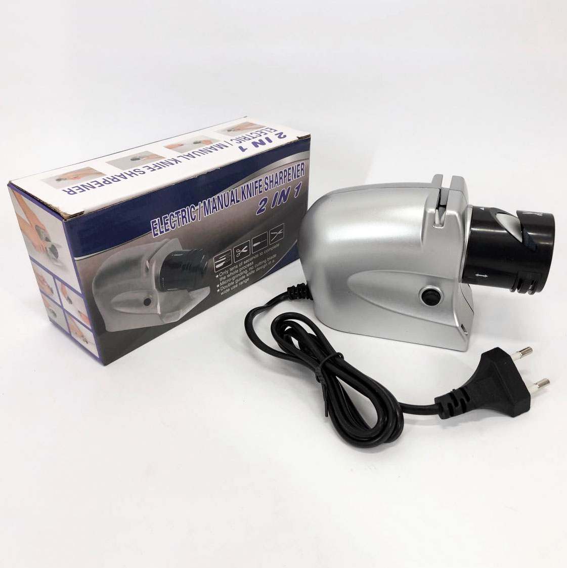 Електрична точила для ножів та ножиць ELECTRIC SHARPENER 220В, Електронна точила для заточування ножів - Зображення 3