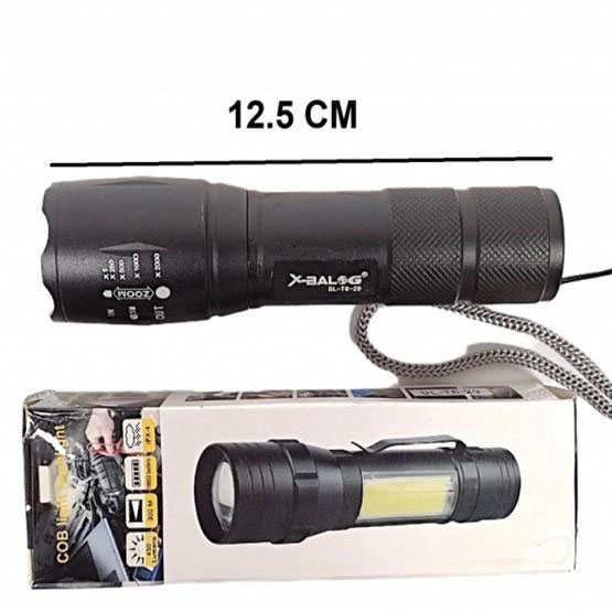 Ліхтарик акумуляторний ручний Bailong BL-29 діод T6 + COB зарядка від USB, ліхтарик led, водонепроникний - Зображення 3
