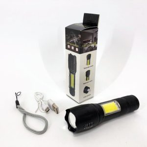 Ліхтарик акумуляторний ручний Bailong BL-29 діод T6 + COB зарядка від USB, ліхтарик led, водонепроникний