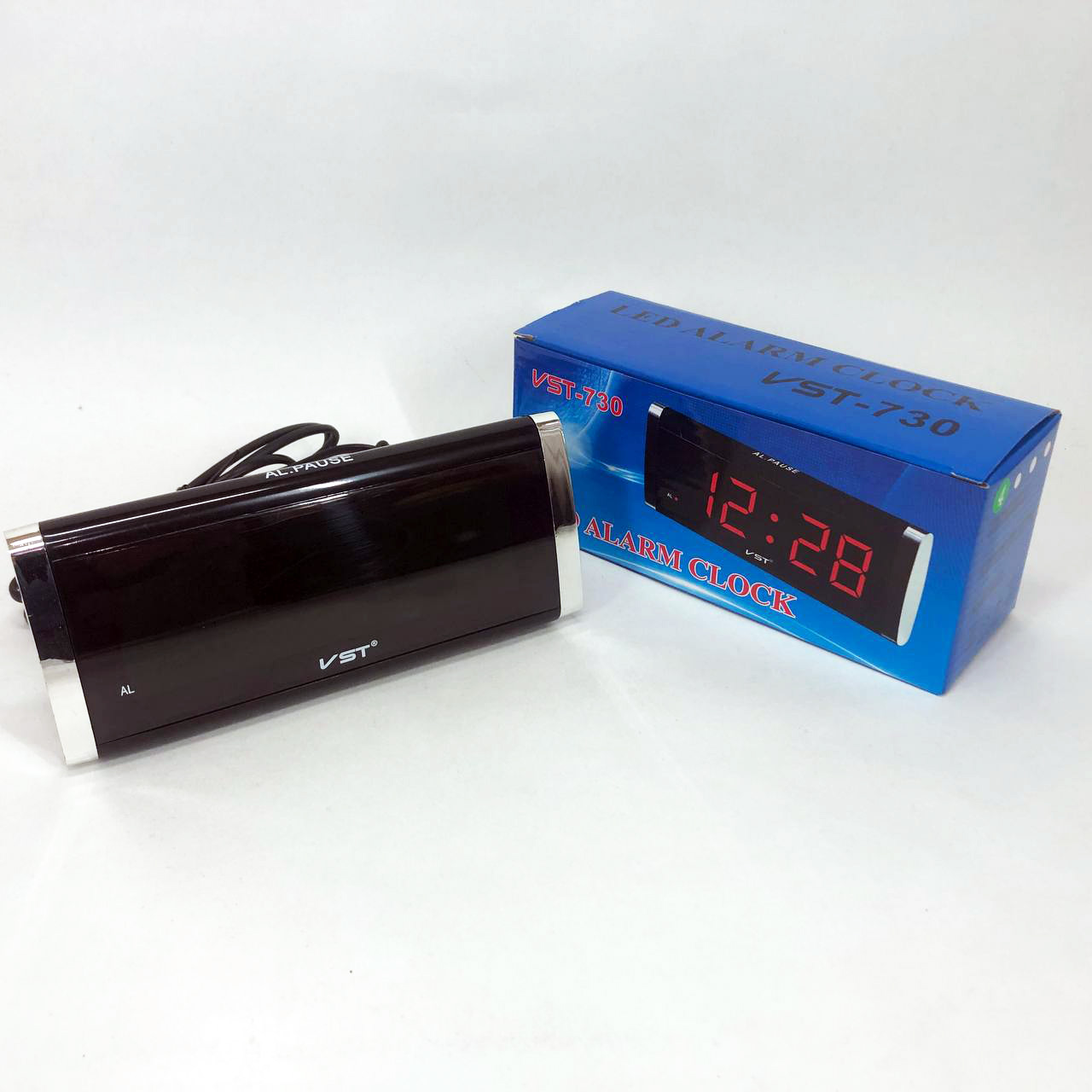 Електронний Годинник VST-730-4 green, цифровий настільний мережевий годинник, led alarm clock з будильником - Зображення 2