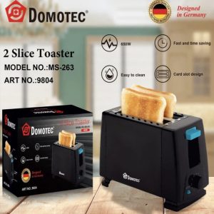 Тостер з регулюванням підсмажування та знімним піддоном Domotec MS-263 650Вт