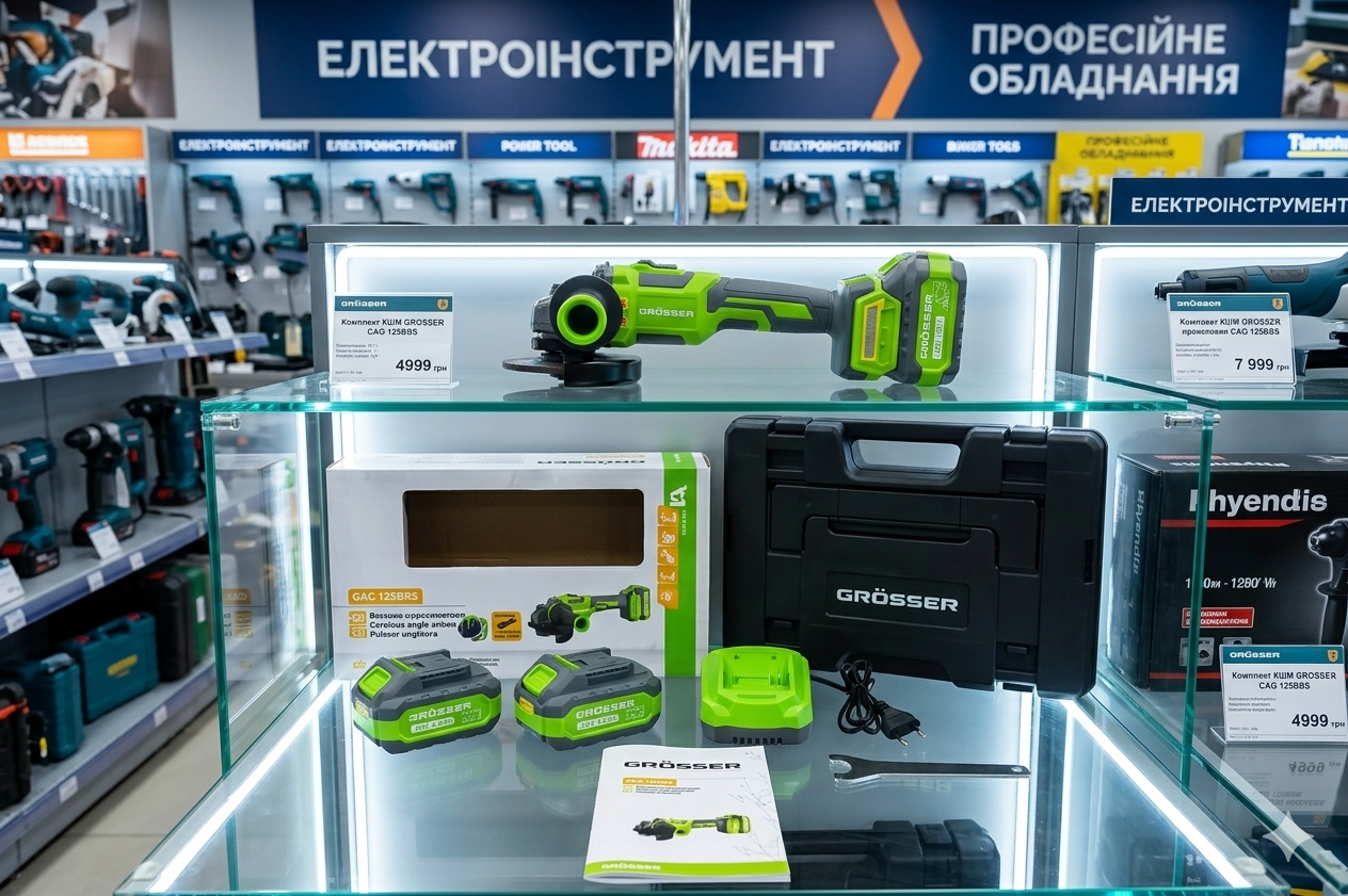 Grösser Болгарка акумуляторна GAG 122KBS - Зображення 3