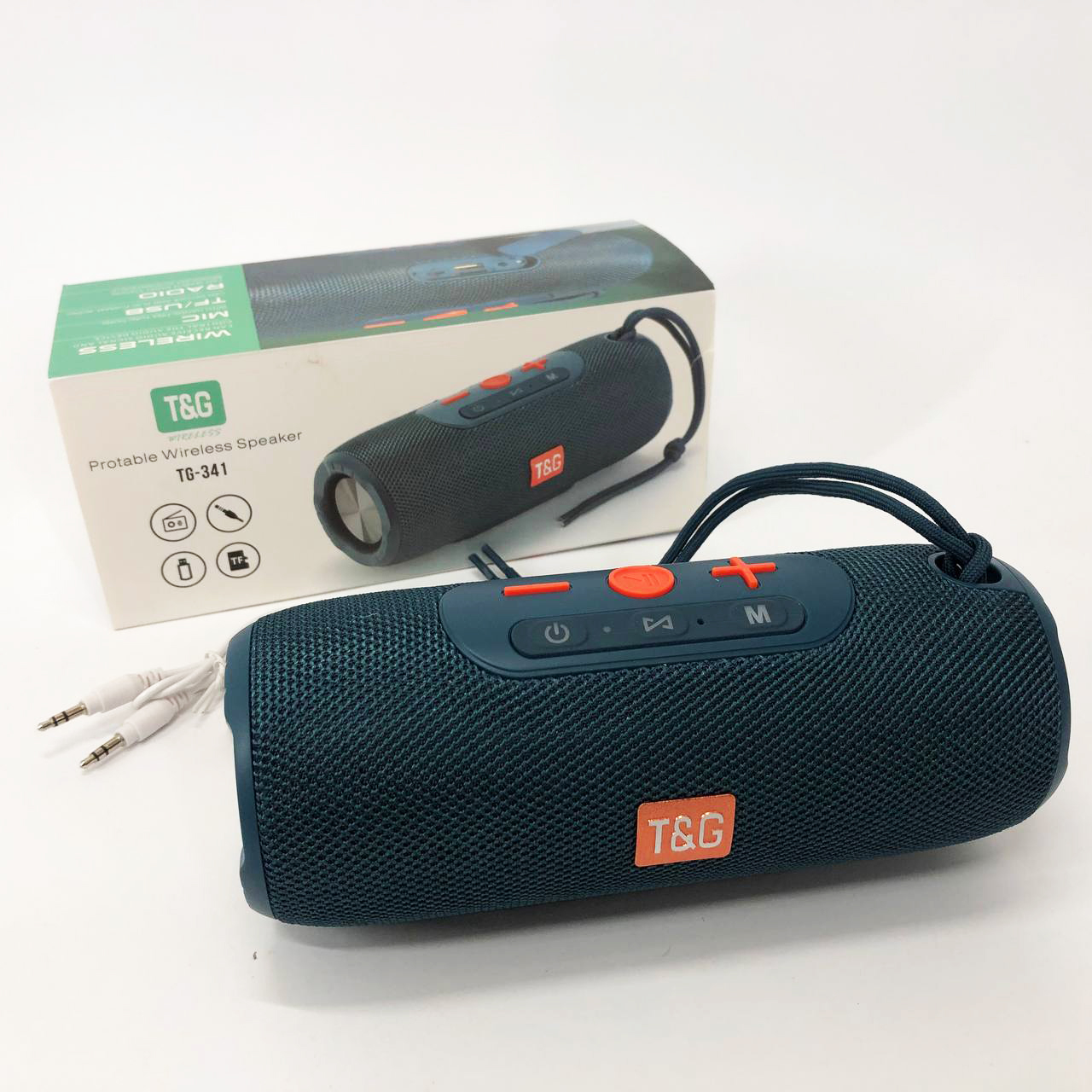 Портативна колонка Bluetooth TG341 зі шнурком, Бездротова колонка портативна потужна. Колір: синій - Зображення 3