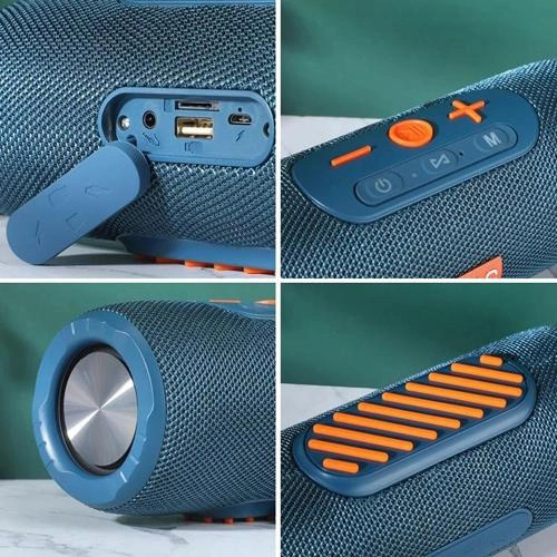 Портативна колонка Bluetooth TG341 зі шнурком, Бездротова колонка портативна потужна. Колір: синій - Зображення 8