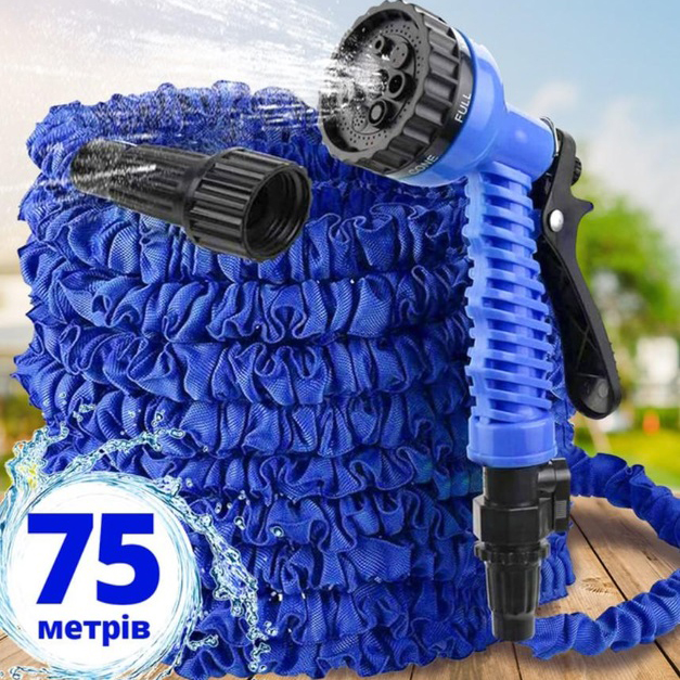 Садовий шланг Magic House 75.0м 250FT. Колір: синій - Зображення 6