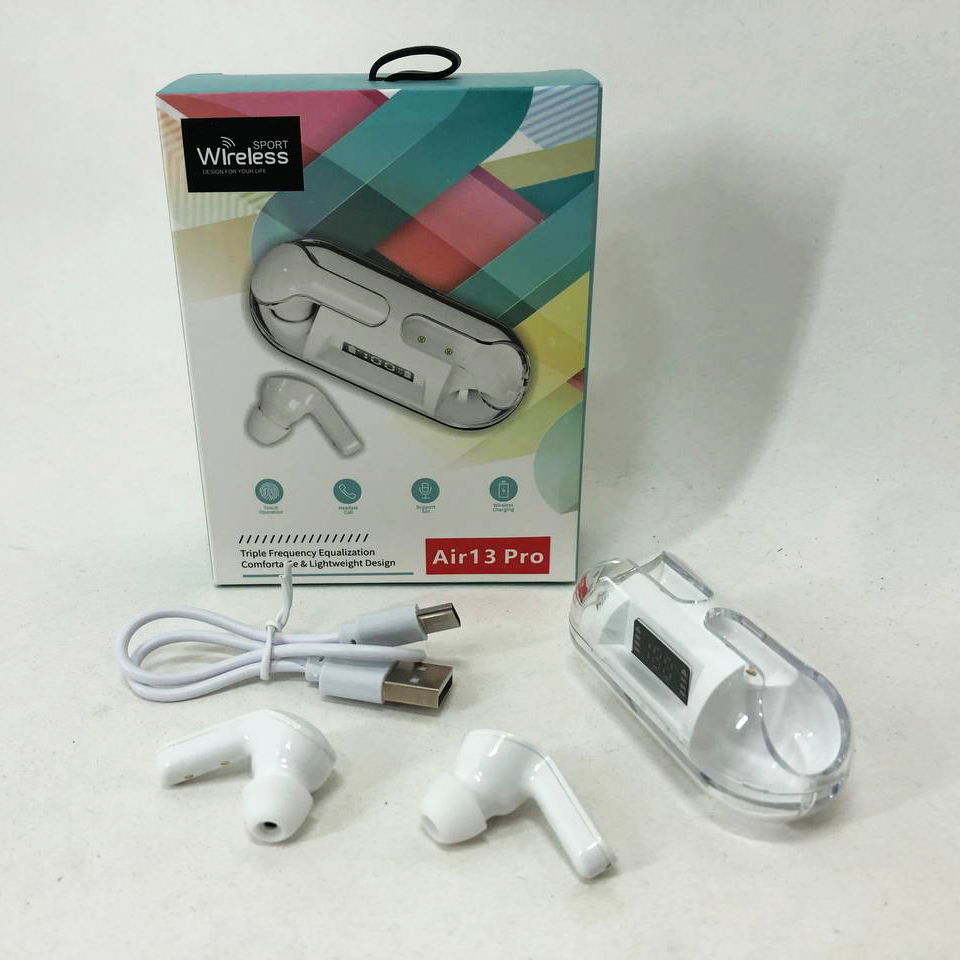 Бездротові навушники Air 13 Pro Bluetooth сенсорні з шумопоглинанням, навушники для бігу - Зображення 5