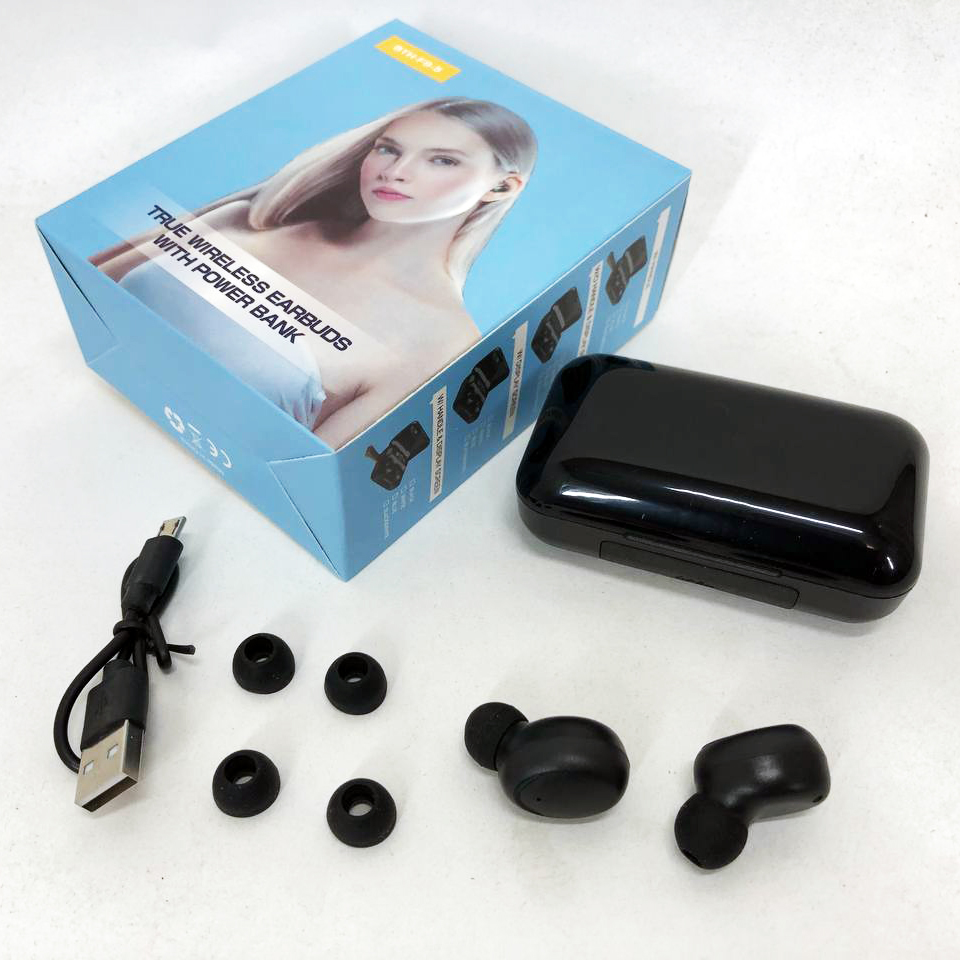 Бездротові bluetooth навушники True Wireless F9-5 TWS з вбудованим Power Bank, вакуумні навушники - Зображення 6