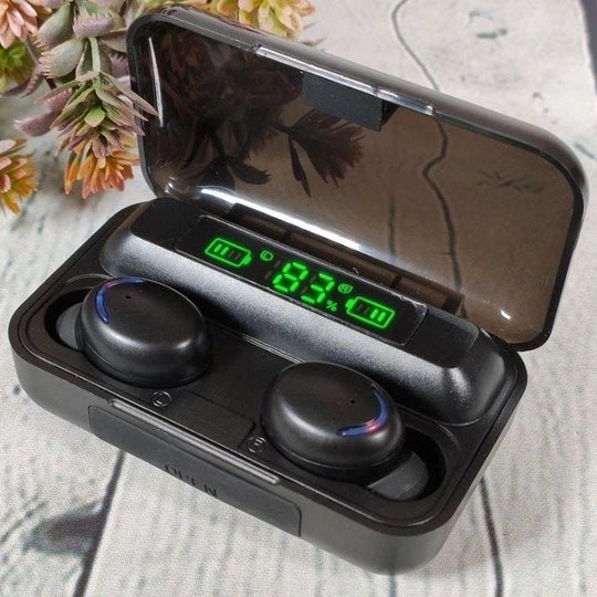 Бездротові bluetooth навушники True Wireless F9-5 TWS з вбудованим Power Bank, вакуумні навушники - Зображення 5