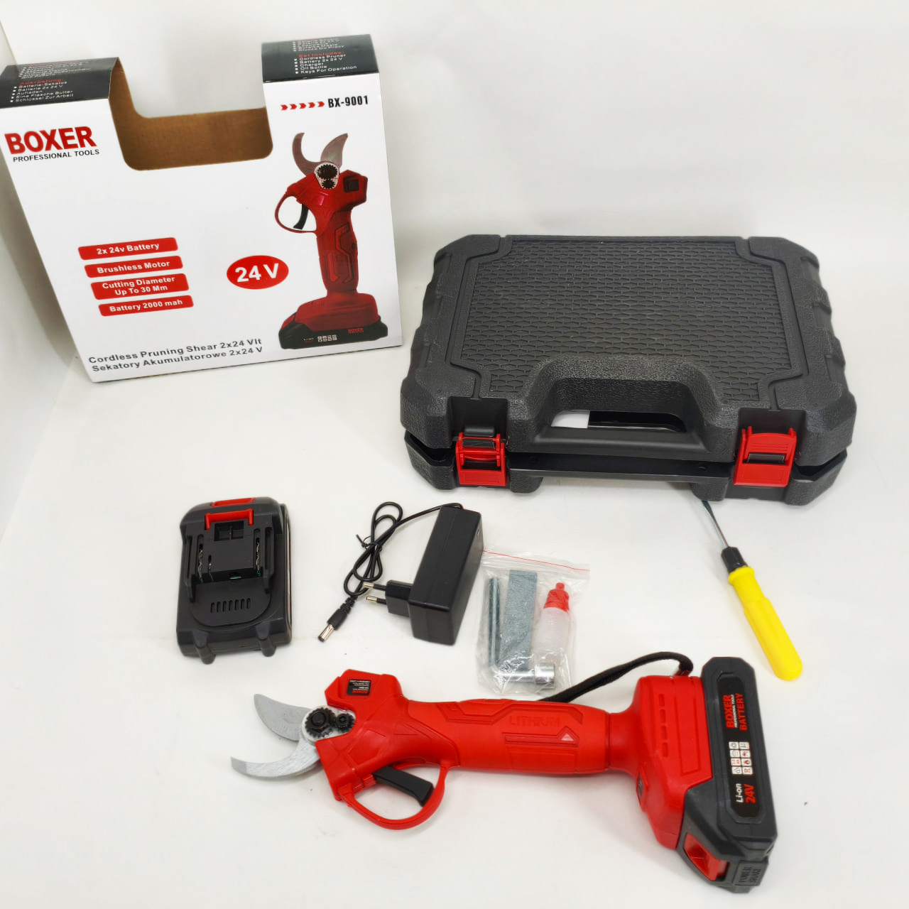 Секатор акумуляторний Boxer BX-9001 2 АКБ 24В - Зображення 4