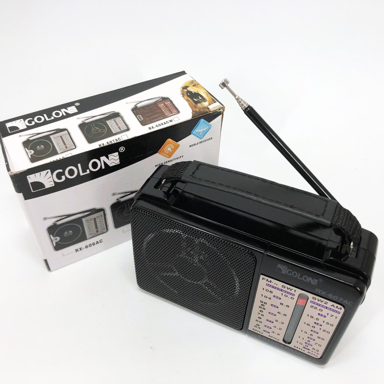 Портативний радіоприймач всехвильовий GOLON RX-607 AC, переносний приймач FM, FM-приймачі - Зображення 4