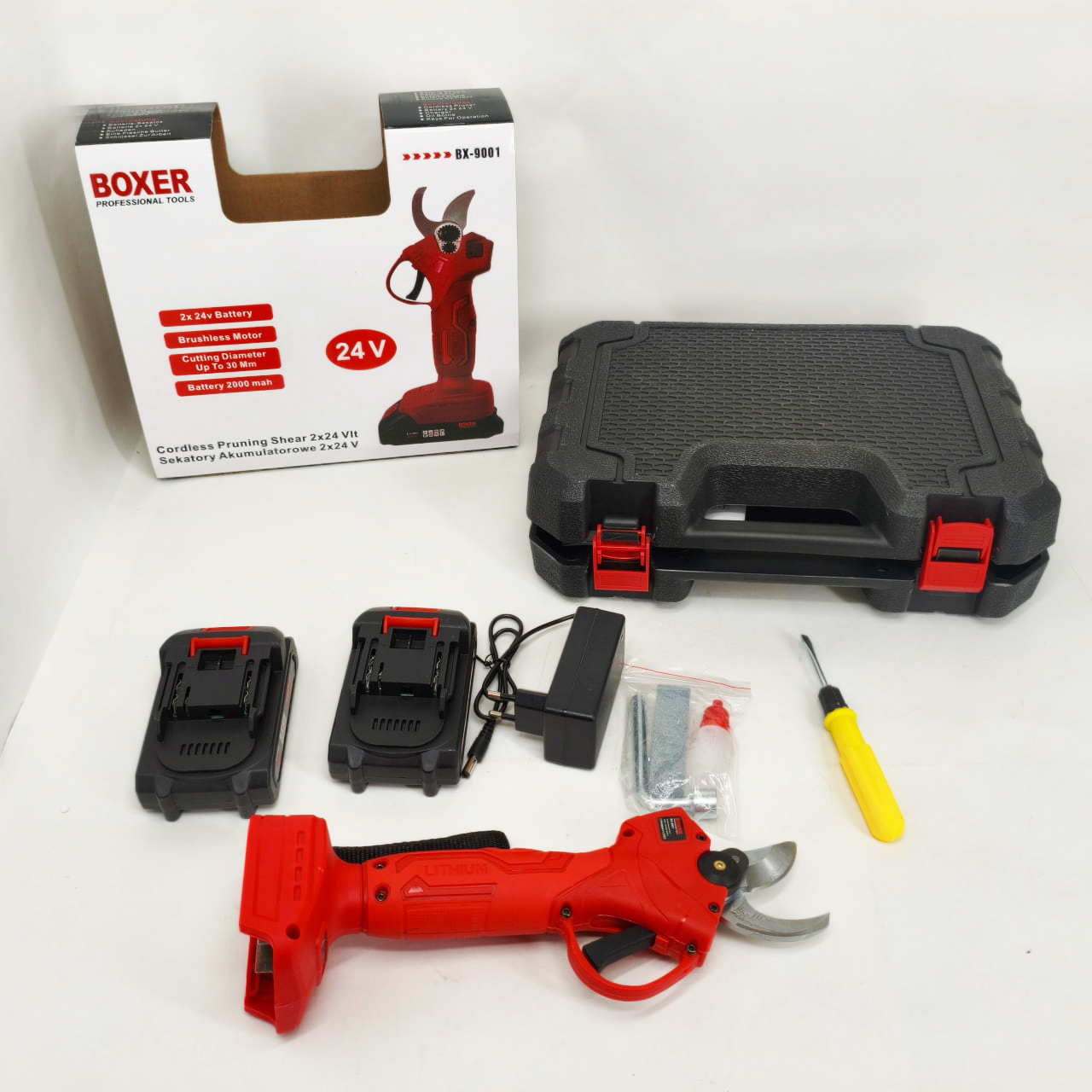 Секатор акумуляторний Boxer BX-9001 2 АКБ 24В - Зображення 6