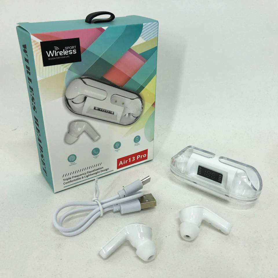 Бездротові навушники Air 13 Pro Bluetooth сенсорні з шумопоглинанням, навушники для бігу - Зображення 4