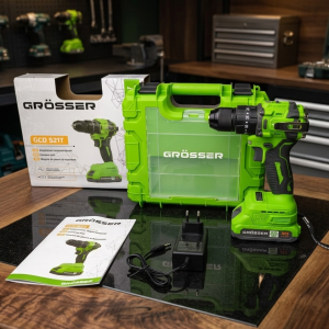 Акумуляторний ударний шуруповерт Grosser GCD 521T