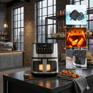 Аерогриль Domotec MS-3225 3800Вт 7л багатофункціональний з регулюванням температури