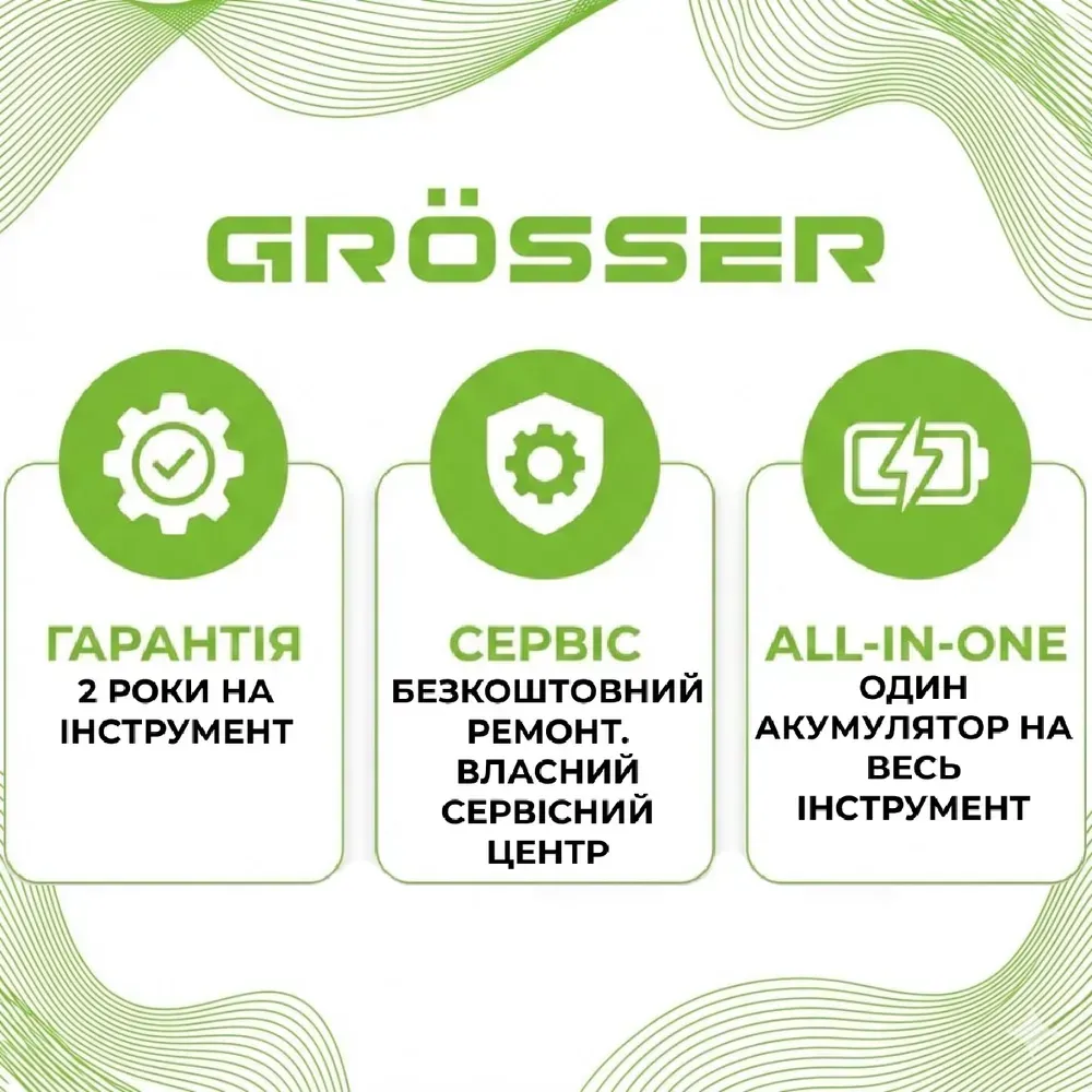 Мотокоса бензинова Grosser GGT 3500 - Зображення 4