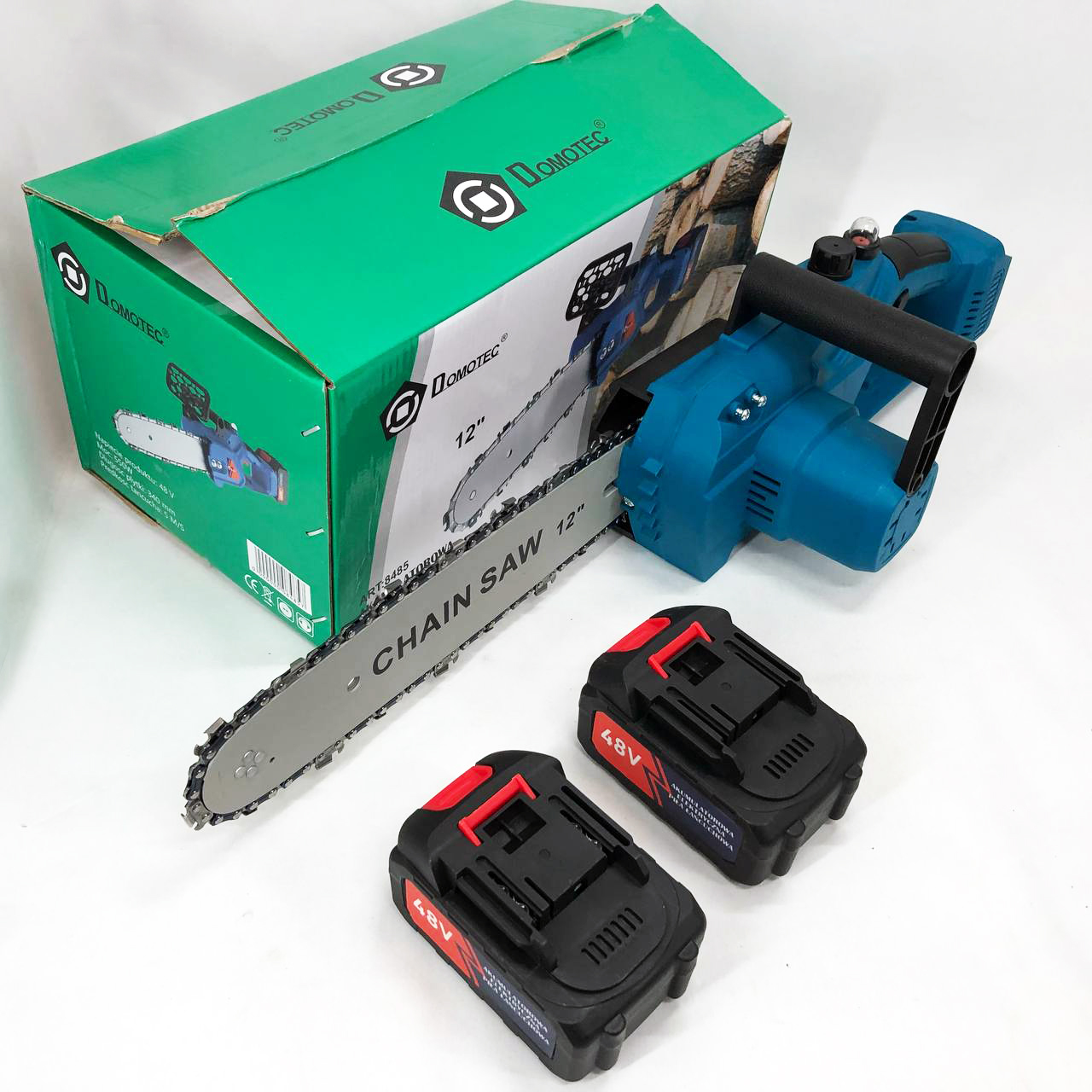 Акумуляторна ланцюгова пила Chain Saw 12'' (30см) DOMOTEC Ланцюгова Пила на акумуляторах для дому - Зображення 5