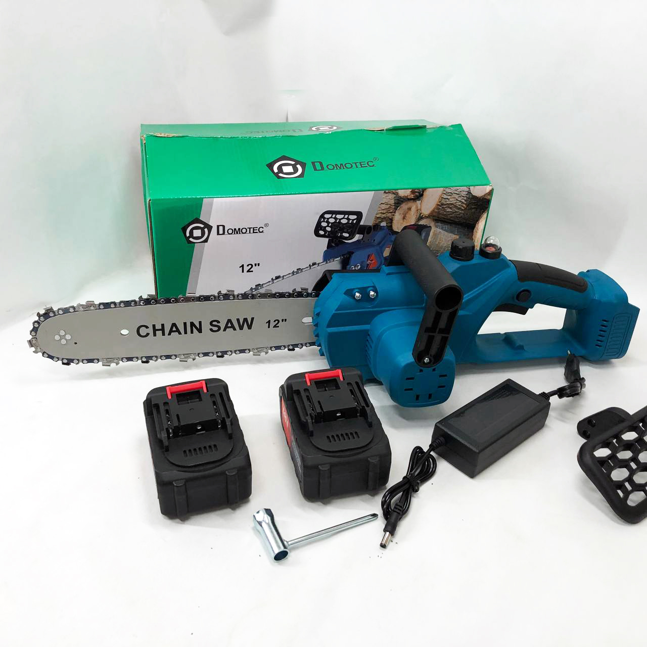 Акумуляторна ланцюгова пила Chain Saw 12'' (30см) DOMOTEC Ланцюгова Пила на акумуляторах для дому - Зображення 2