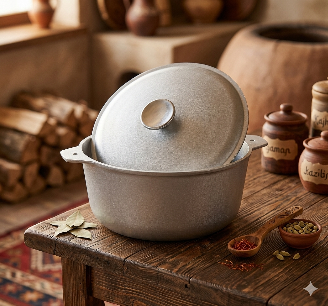 🍲 Казан алюмінієвий 10л ТАЛКО з кришкою (1010-D) - Зображення 5
