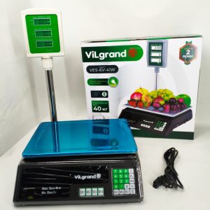 Ваги торговельні ViLgrand VES-6V-41W 40 кг з калькулятором та акумулятором