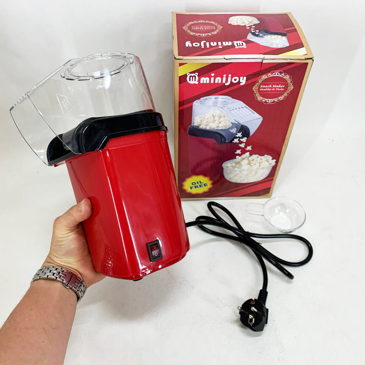 Апарат для виготовлення попкорну в домашніх умовах. Попкорниця. Relia Popcorn Maker - Зображення 5