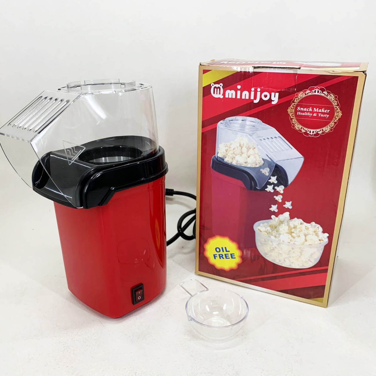 Апарат для виготовлення попкорну в домашніх умовах. Попкорниця. Relia Popcorn Maker - Зображення 4