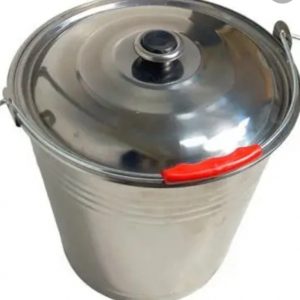 Відро нерж. 8л. d -28см. з кришкою ,пластикова ручка (8-LFG/005-8)